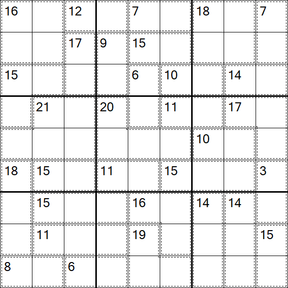 Killer Sudoku - Difficile