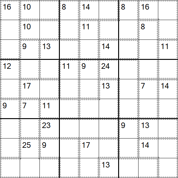Killer Sudoku - Difficile