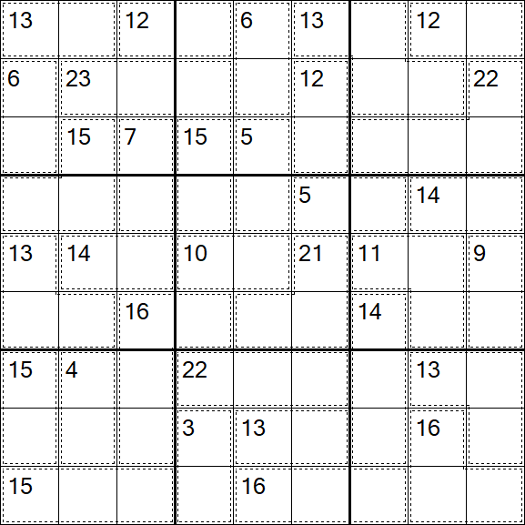 Killer Sudoku - Difícil