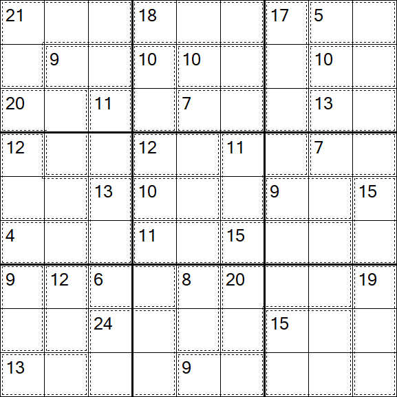 Killer Sudoku - Hard