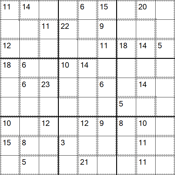 Killer Sudoku - Difícil