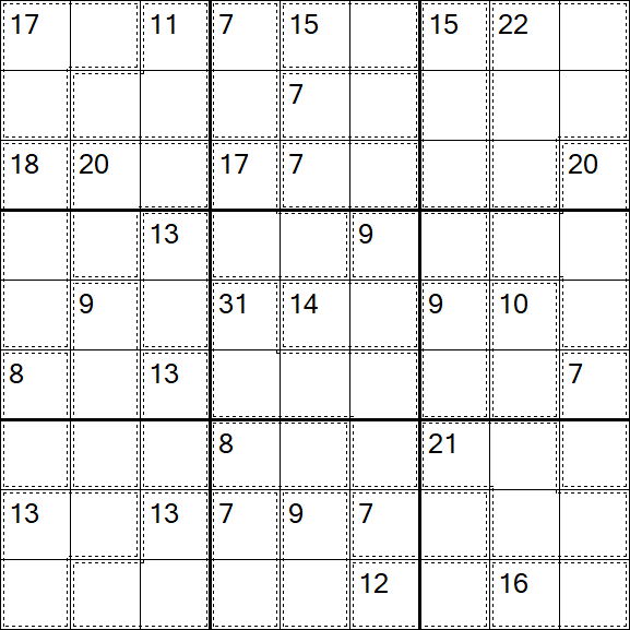 Killer Sudoku - Difícil
