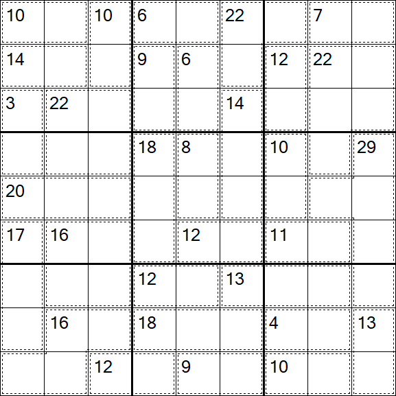 Killer Sudoku - Schwierig