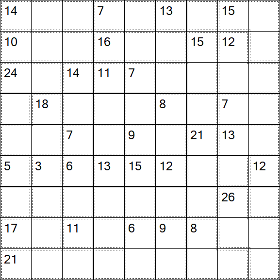 Killer Sudoku - Schwierig