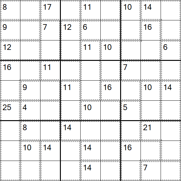 Killer Sudoku - Schwierig