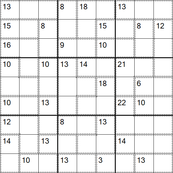 Killer Sudoku - Schwierig