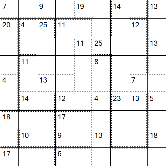 Killer Sudoku - Schwierig