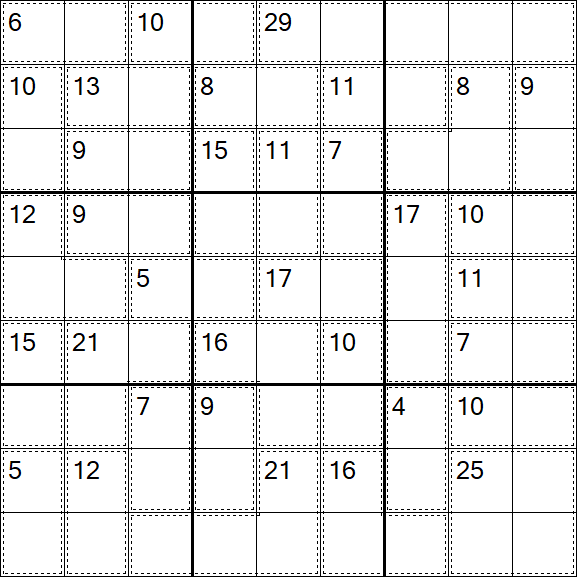 Killer Sudoku - Hard