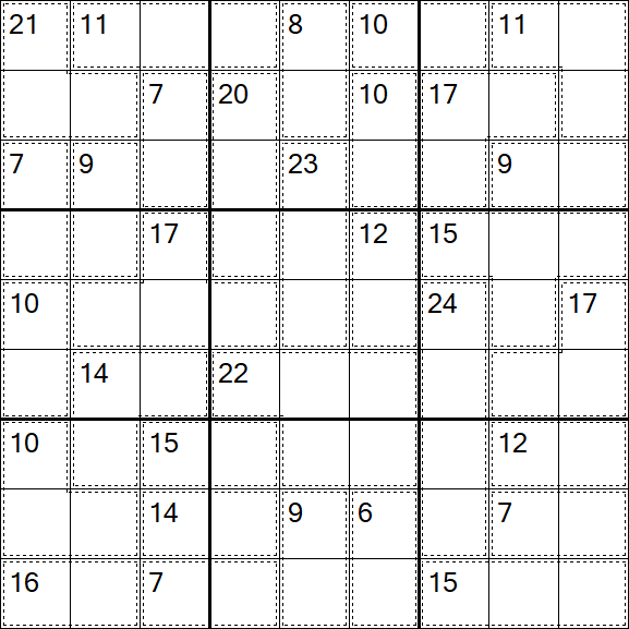 Killer Sudoku - Schwierig