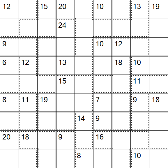 Killer Sudoku - Schwierig