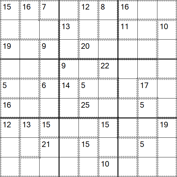 Killer Sudoku - Schwierig