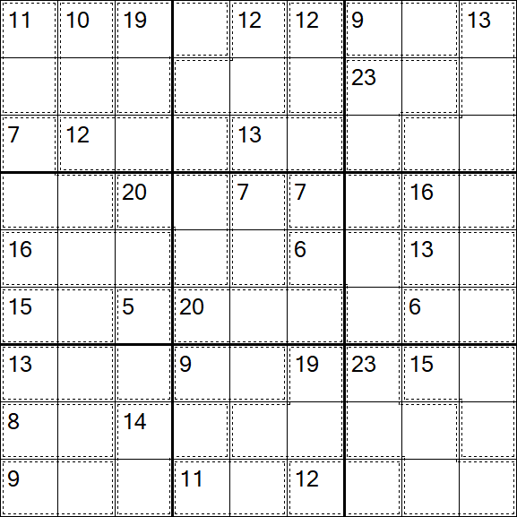 Killer Sudoku - Schwierig