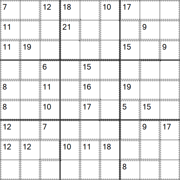 Killer Sudoku - Schwierig