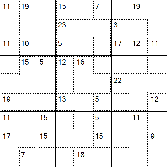Killer Sudoku - Schwierig