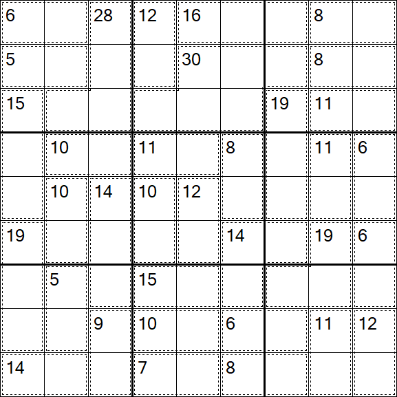 Killer Sudoku - Hard