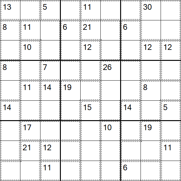 Killer Sudoku - Difficile