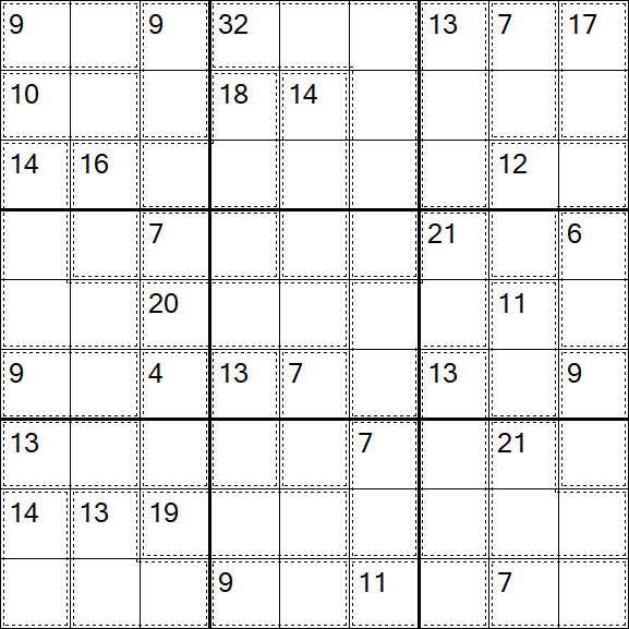 Killer Sudoku - Hard