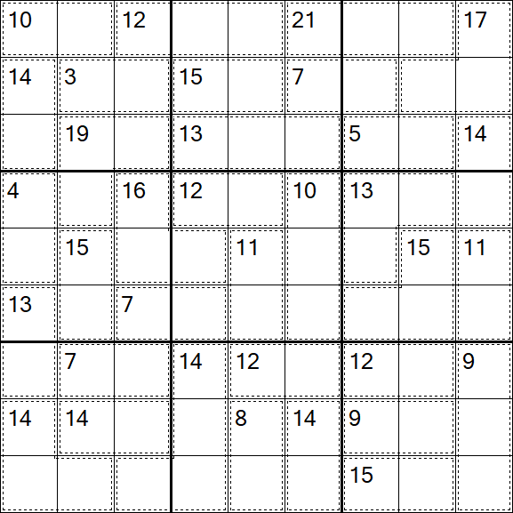Killer Sudoku - Difficile