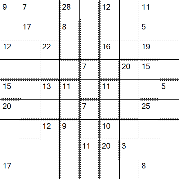 Killer Sudoku - Difficile