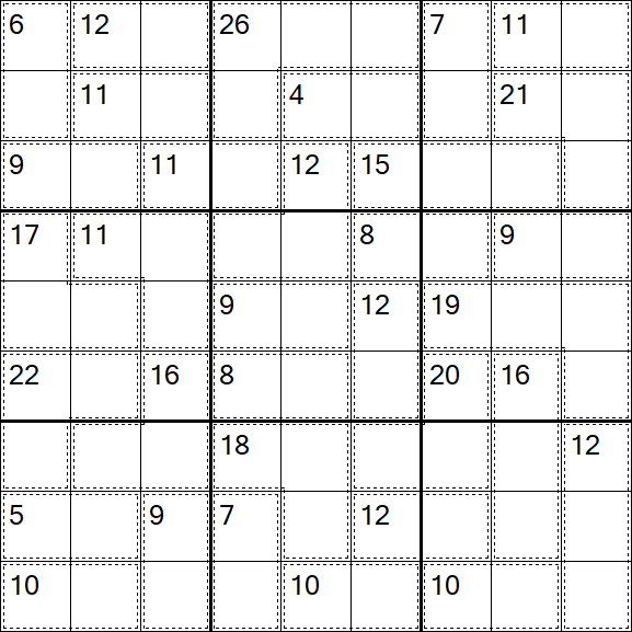 Killer Sudoku - Difficile