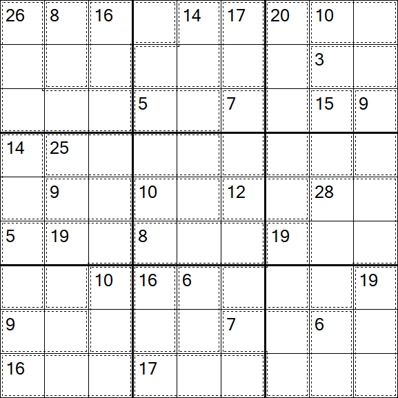 Killer Sudoku - Difícil