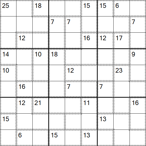 Killer Sudoku - Difícil