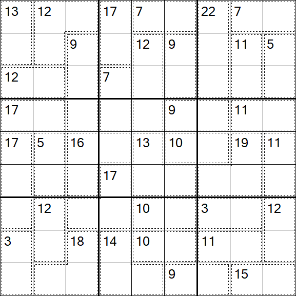 Killer Sudoku - Difícil