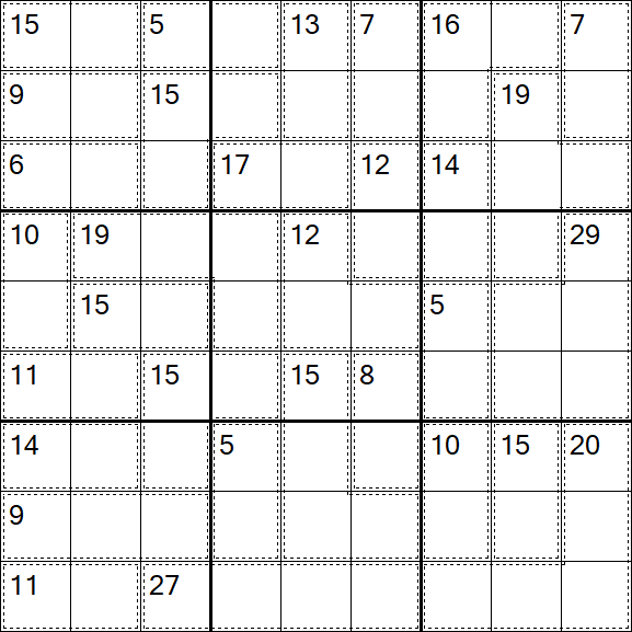 Killer Sudoku - Difficile