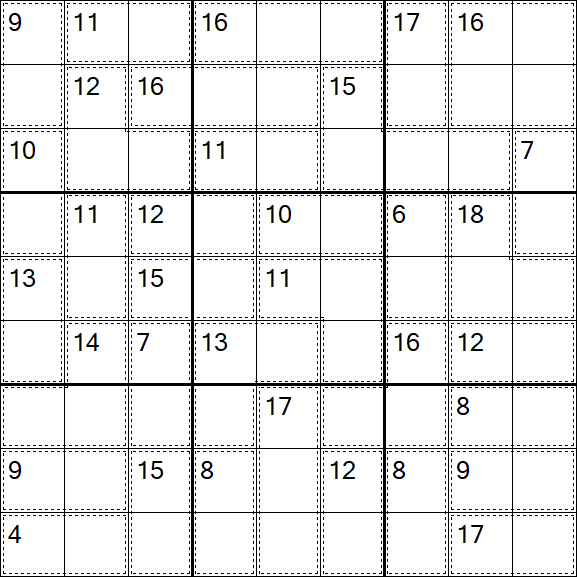 Killer Sudoku - Difficile
