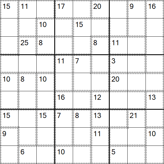 Killer Sudoku - Difficile