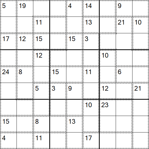 Killer Sudoku - Difícil