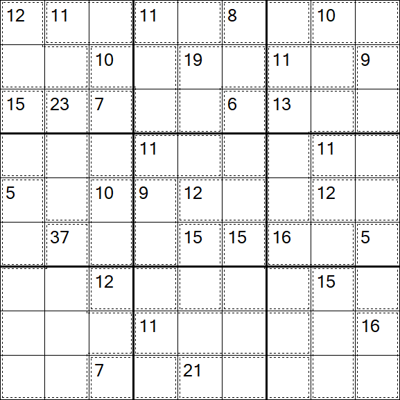 Killer Sudoku - Difficile