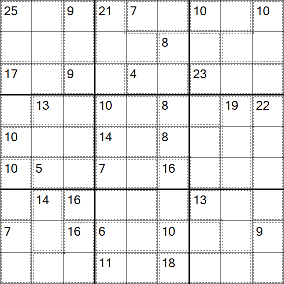 Killer Sudoku - Difícil