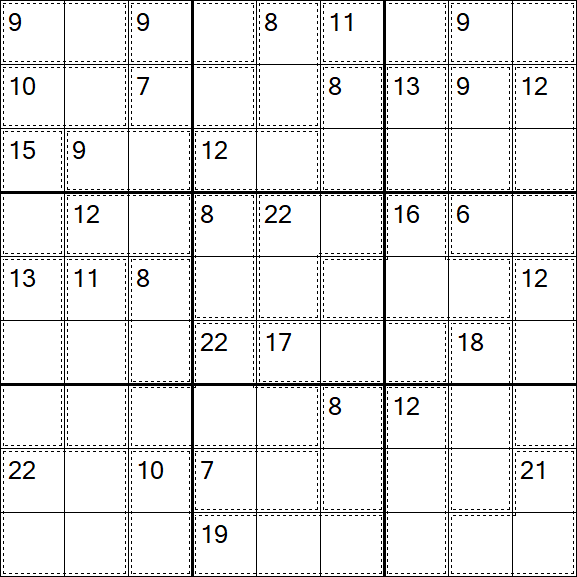 Killer Sudoku - Difícil