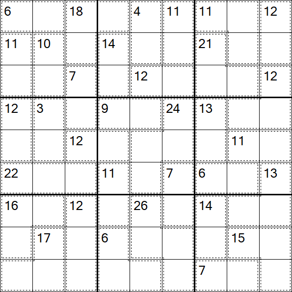 Killer Sudoku - Difícil