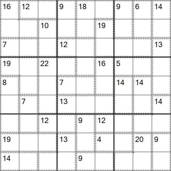 Killer Sudoku - Difícil