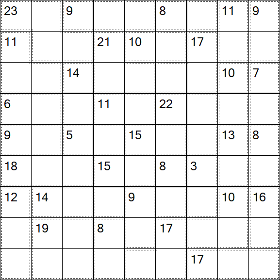 Killer Sudoku - Difícil