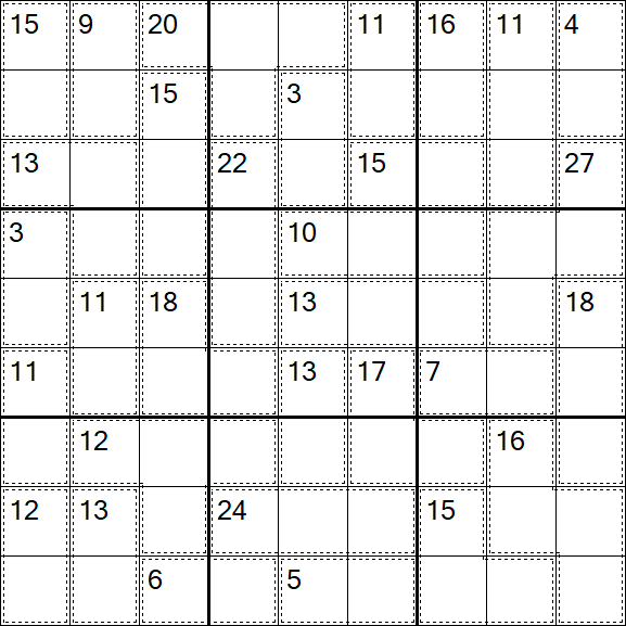Killer Sudoku - Difícil