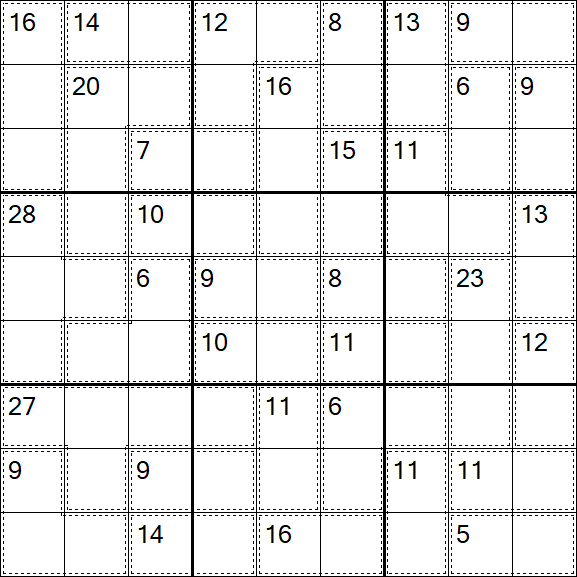 Killer Sudoku - Hard