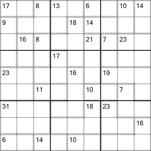 Killer Sudoku - Hard