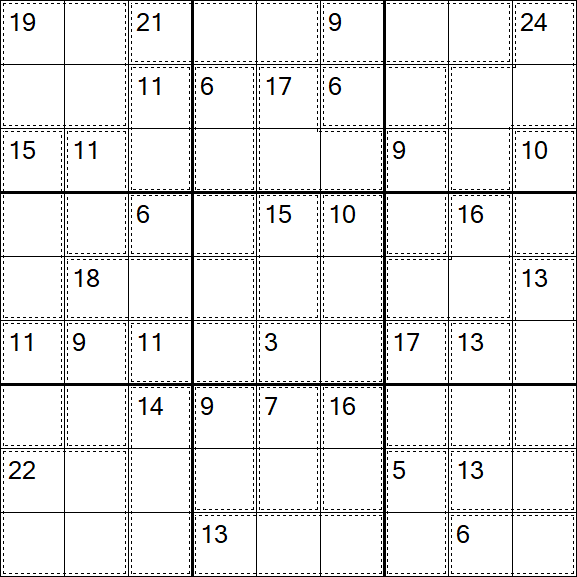 Killer Sudoku - Difficile