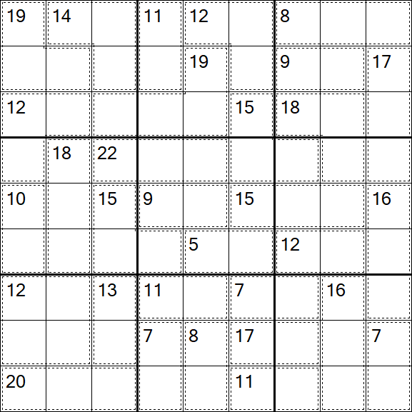 Killer Sudoku - Difícil