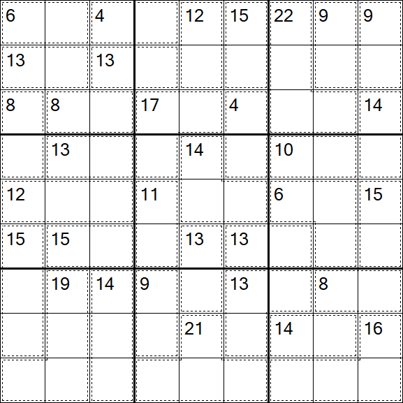 Killer Sudoku - Difícil