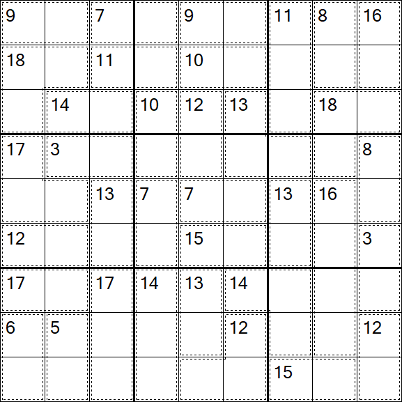 Killer Sudoku - Difficile