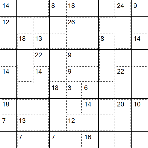 Killer Sudoku - Difícil