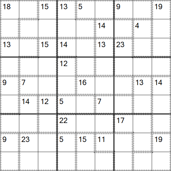 Killer Sudoku - Schwierig