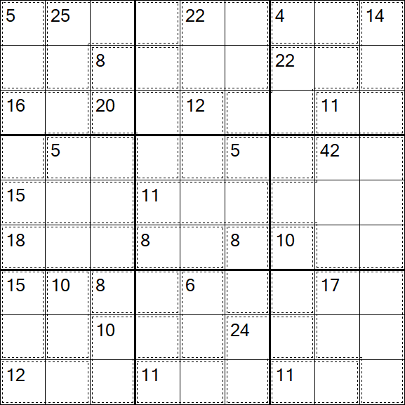 Killer Sudoku - Difícil