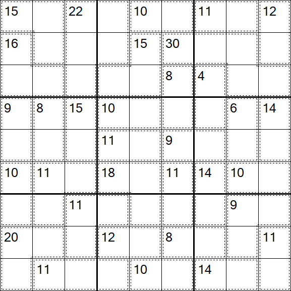 Killer Sudoku - Hard
