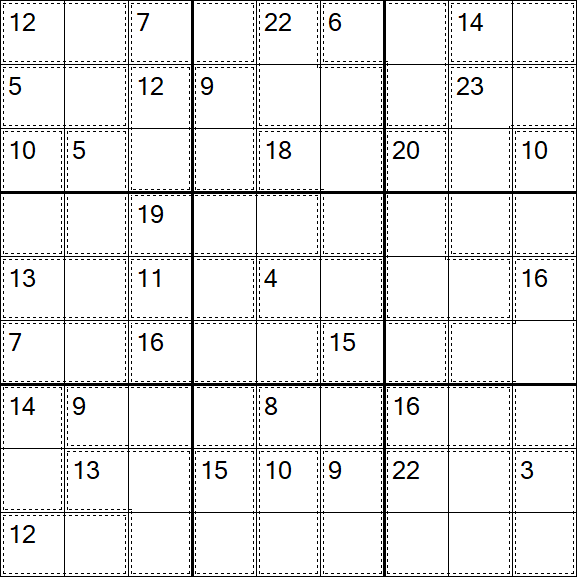 Killer Sudoku - Hard