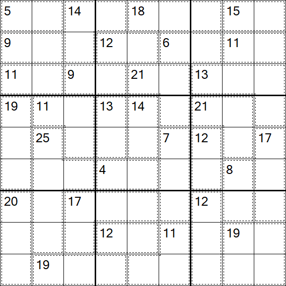 Killer Sudoku - Difficile